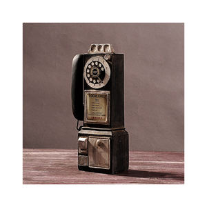 1 pcs Modèle de téléphone artisanal en résine de style campagnard américain-Décoration intérieure et ornement de bureau créatifs - Product Image 2