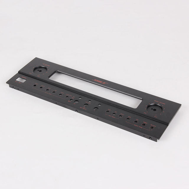 Custom Aluminium Audio Power Amplifier Front Panel Oem Odm Audio Amplifier Enclosure Chassis Wholesale Amplifier Board Panel