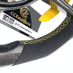 CCExcellent - Embellecedor de Volante Personalizado de Fibra de Carbono Real para Porsche 991.2 911 918 992 718 Boxster <span class=keywords><strong>Macan</strong></span> Panamera <span class=keywords><strong>2017</strong></span>+ - Product Image 4