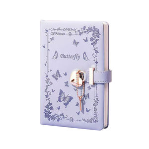 Diario con Cierre y Llave, Apto para Niñas y <span class=keywords><strong>Adolescentes</strong></span>, Etiquetas <span class=keywords><strong>de</strong></span> Satén, Bolsillo Lateral Resistente, Cuadernos Ejecutivos <span class=keywords><strong>de</strong></span> Tapa Dura - Product Image 2