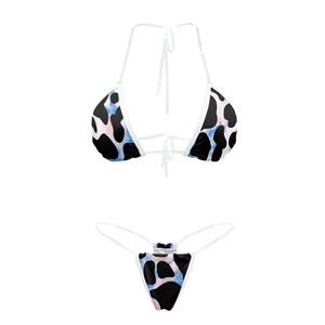Costume da Bagno Estivo Stampa su Richiesta Ingrosso Tessuto Tribale Bikini Sexy Donna Taglie Forti Tankini 2 Pezzi Abbigliamento da Spiaggia Sexy - Product Image 2