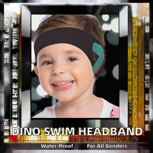 <span class=keywords><strong>Bandeau</strong></span> <span class=keywords><strong>de</strong></span> natation en néoprène et polyester imperméable en forme <span class=keywords><strong>de</strong></span> dinosaure pour enfants et adultes - Product Image 2