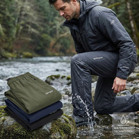 Pantalon de randonnée imperméable multi-poches 3 en 1 pour homme, confortable et personnalisé, résistant aux taches, imperméable, pour les voyages