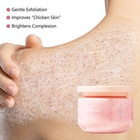Gommage Corporel au Grenade 250g Marque Blanche OEM – Exfoliant Doux, Éclaircissant, Hydratant, Nettoyant en Profondeur, Végétalien, Pour Tous