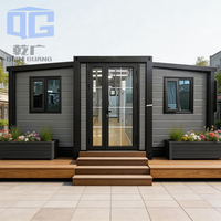 Maison conteneur de luxe prête à l'emploi 40ft 30ft 20ft, 2 chambres, mobile, extensible, structure en acier, espace de vie portable