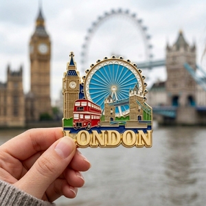 Custom 3D Metal Soft Enamel Fridge Magnet Personalized Logo Refrigerator Magnets Souvenir Gifts for Tourism Promotional - Product Image 3