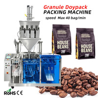 Machine d'emballage automatique de sachets préformés Doypack pour grains de café et granulés