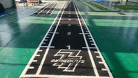 Césped Artificial de Alta Densidad para Entrenamiento con Líneas de Escala, Duradero, Antideslizante, con Logotipo Personalizado para Gimnasio y Fitness