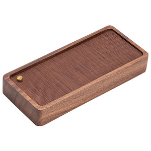 Walnut Wood Dry Brewing Table Porcelain <b>Tea</b> Tray Small Household Kung Fu <b>Tea</b> <b>Set</b> With Lid Afternoon <b>Tea</b> Use - Product Image 5