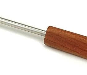 Gancho giratorio duradero y fácil de usar para carne para barbacoa con mango de madera, volteadores para alimentos y parrilla para cocina al aire libre - Product Image 3