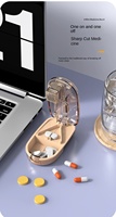 Boîte de rangement carrée A3580 de style japonais moderne, portable, durable, brillante, multifonctionnelle, capacité 0-1L, avec utilisation de carte magnétique