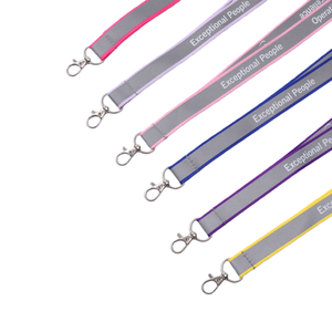<span class=keywords><strong>Cordon</strong></span> tubulaire plat en polyester durable et écologique <span class=keywords><strong>avec</strong></span> mousqueton pivotant, <span class=keywords><strong>porte</strong></span>-<span class=keywords><strong>badge</strong></span> imprimé par transfert thermique, pour événements sportifs - Product Image 3