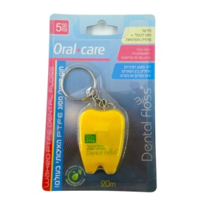 Ağız bakımı 15 metre <span class=keywords><strong>mini</strong></span> diş şeklinde diş ipi anahtarlık - Product Image 2