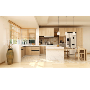 Juego de armario de <span class=keywords><strong>cocina</strong></span> a <span class=keywords><strong>precio</strong></span> de fábrica estilo minimalista muebles para el hogar armario de <span class=keywords><strong>cocina</strong></span> modular - Product Image 2