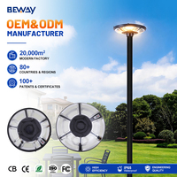 Lampe solaire LED étanche IP65 en ABS Poly pour extérieur, LFPO4 100 200 Watt, éclairage de jardin solaire
