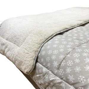 Juego de edredones de microfibra para el invierno, ropa de cama de lujo, tamaño king size, copo de nieve, gran oferta