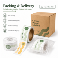 Étiquettes cosmétiques personnalisées en vinyle imperméable découpées à la forme, impression de logo, adhésif puissant pour flacons de soins du visage, vente en gros