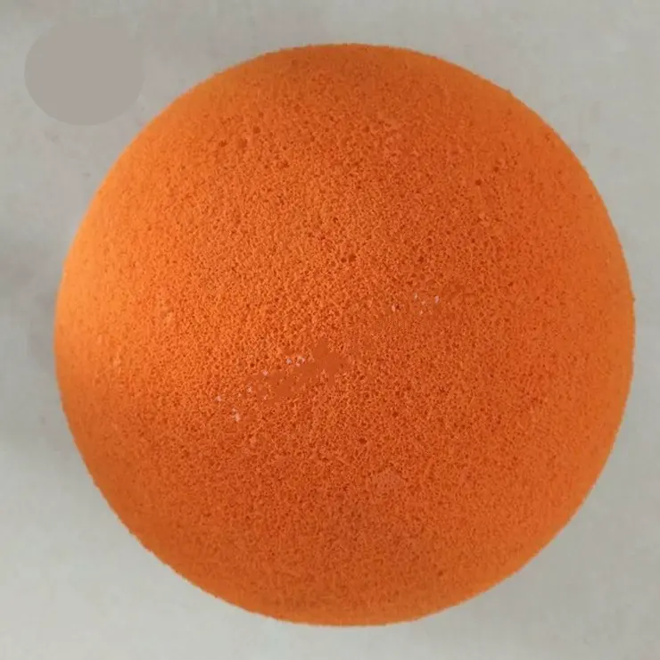 Sıcak satış aşınmaya dayanıklı kondenser boru temizleme sünger topu yapılmış dayanıklı NBR EPDM kauçuk malzemeler özel kalıp kesme