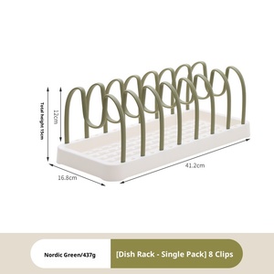 <span class=keywords><strong>Escurridor</strong></span> de platos para fregadero de cocina que ahorra espacio con estante extraíble, organizador de tapa de olla y organizador de platos, colador y colador de encimera - Product Image 6