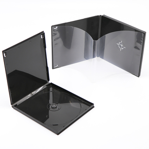 Boîtes de rangement CD/DVD carrées SUNSHING Slim en polypropylène transparent pour 1 disque, 5/9/10 mm, emballage média durable, capacité 2 CD - Product Image 5