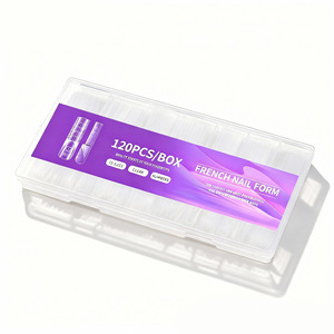 120 Uds./caja Puntas <span class=keywords><strong>de</strong></span> <span class=keywords><strong>Uñas</strong></span> Francesas para Extensión, Doble Molde, 15 Tamaños, Molde <span class=keywords><strong>de</strong></span> Gel para Construcción Rápida <span class=keywords><strong>de</strong></span> <span class=keywords><strong>Uñas</strong></span> - Product Image 6