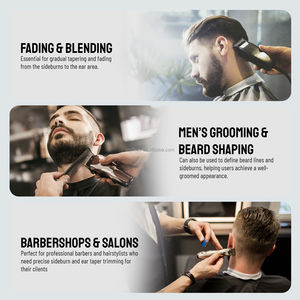 3MM 4.5MM Universal Replacement #1 <span class=keywords><strong>Taper</strong></span> Guides <span class=keywords><strong>Barber</strong></span> Haircut Accessories Guide Peigne Hair Cutting Clipper Guards for Sideburns - Product Image 4