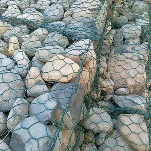 Manufacturers Price PVC Coated Gabion Baskets Galvanized River Mattress Woven Wire Mesh Stone Box Rock Cage Retaining Wall