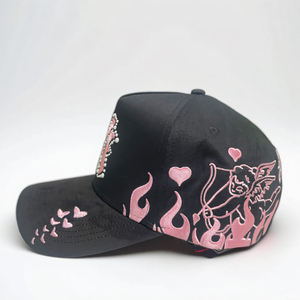 Casquettes de sport en popeline dobby brodée de qualité supérieure, style Rude Awakening, en daim, nouvelle collection originale, visière incurvée, noires, Gorras 100% coton - Product Image 1