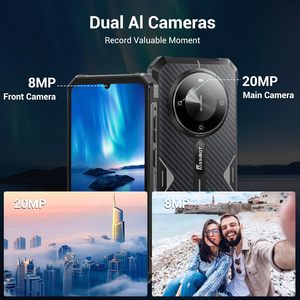 Fossibot F105 <span class=keywords><strong>Rugged</strong></span> Mở Khóa <span class=keywords><strong>Android</strong></span> 14 Điện Thoại Thông Minh 10300MAh Pin Lớn 6.75 "FHD Hiển Thị 8MP + 20MP Máy Ảnh IP68/IP69K - Product Image 6