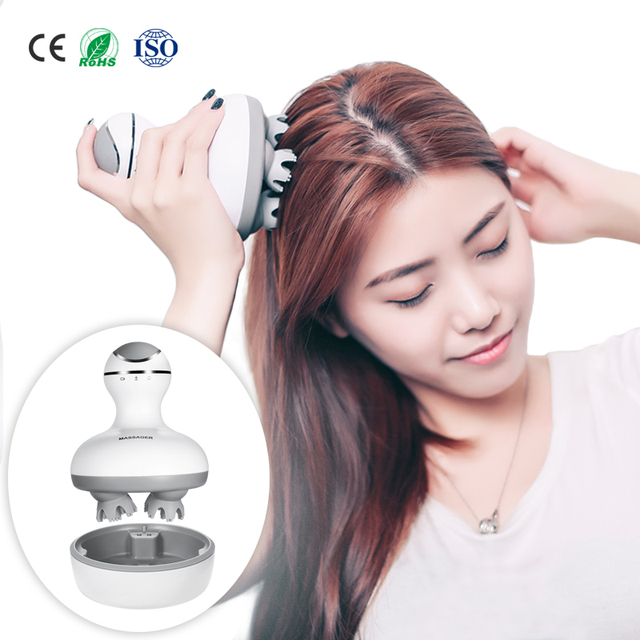OEM/ODM Electric Head Massager Wireless Scalp Full Body Stress Release Vibrating Massage
