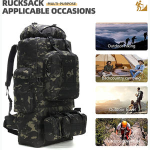 Échantillon gratuit Sac à dos personnalisé pour hommes Gym Fitness Crossfit Randonnée Sac à dos Sac à dos de chasse 45L Sac à dos tactique MOLLE - Product Image 6