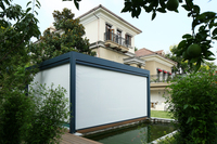 Gazébo d'extérieur réglable et personnalisé, toit à persiennes étanche, toit motorisé, ouverture de Garage, perchoir