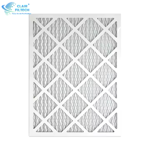 Nouveau pré<span class=keywords><strong>filtre</strong></span> plissé en fibre synthétique personnalisé <span class=keywords><strong>G4</strong></span> pliable <span class=keywords><strong>à</strong></span> plat avec porosité de 0,3 micron de qualité hospitalière pour l'efficacité des systèmes HVAC - Product Image 2