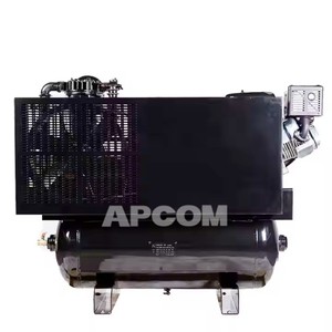 Compresseur d'air à piston lubrifié portable APCOM, alimenté à l'essence, silencieux, 250 L/min, 8 bars, refroidi, pompe industrielle pour atelier, 335 kg - Product Image 4