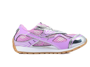 Article de mode tendance de qualité supérieure : Chaussures de course athlétiques basses Bottega Veneta Orbit, Chaussures décontractées rétro argentées, Chaussures de marche élégantes - Product Image 3