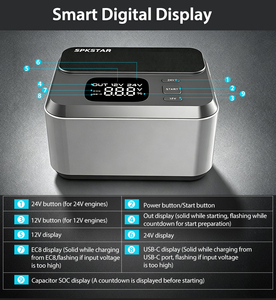 Arrancador de Emergencia Portátil de Doble Voltaje con Ultracondensador, Dispositivo de Arranque de Alta Corriente para Camiones, Automóviles y Tractores Agrícolas - Product Image 6