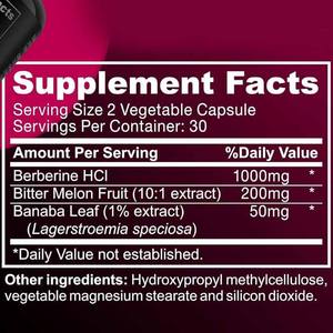 Fábrica Slim Fit Cápsulas Cabaça Amarga e Banana Folha Extrair Cápsulas Poderoso Suplemento De Gestão De Peso Baseado Em Plantas - Product Image 3