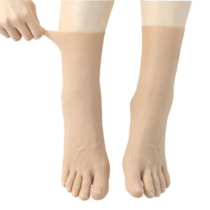 Dedo del pie usable <span class=keywords><strong>silicona</strong></span> artificial pies falsos mangas prótesis mujer travesti pie pierna ocultar piel <span class=keywords><strong>para</strong></span> pierna ocultar cicatriz piel - Product Image 4