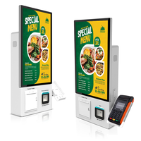 Terminal de Registro Autoservicio de Pie para Comida Rápida con SDK y Pantalla Táctil