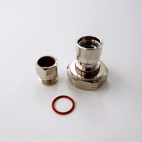 Conector de Antena Coaxial RF Macho Impermeable DIN 7/16 para Cable Coaxial Superflexible de 1/2'' y 50 Ohmios