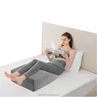 Oreiller en mousse d'élévation de jambe de haute qualité à bas prix pour le ronflement, la circulation, la grossesse, la sciatique, le repos des jambes