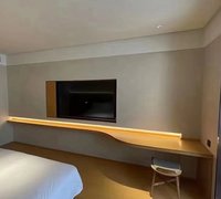 Muebles de Hotel Modernos y Personalizables para Interiores y Exteriores, Juego de Dormitorio y Baño, Cama y Mesa de Madera para Apartamentos