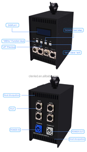 בקרת תאורה ניידת 4*680 פיקסלים, 4 ערוצים DMX512, 1000W, 220V, תומכת ב-Artnet במצב לא מקוון, תאורת לד בצורת צינור 360, תאורת בר לד. - Product Image 3