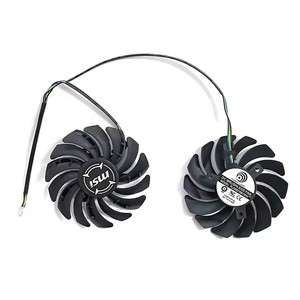 Ventilateur de refroidissement pour carte graphique <span class=keywords><strong>MSI</strong></span> RX <span class=keywords><strong>5700</strong></span> <span class=keywords><strong>XT</strong></span> <span class=keywords><strong>5700</strong></span> EVOKE, PLD09210S12HH PLD09210B12HH, 4 broches, 85 mm, RX <span class=keywords><strong>5700</strong></span> <span class=keywords><strong>XT</strong></span> - Product Image 4