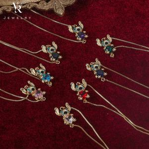 FB0302 caténaire à main la petite fille Stich cadeaux & bijoux pour femmes joli Bracelet réglable 18 K Bracelets de mode - Product Image 2