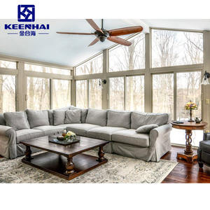 Diseño moderno Marco de aleación de aluminio prefabricado Lowes <span class=keywords><strong>L</strong></span> Glass Patio Enclosure <span class=keywords><strong>Solarium</strong></span> Sooroom Popular China Market Uso al aire libre - Product Image 4