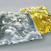 Confettis dorés ignifuges pour événements de mariage, scène, vente en gros, pour les fêtes de Noël et les machines à confettis pour mariage