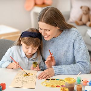 Tranches <span class=keywords><strong>de</strong></span> bois non finies à faire soi-même avec ficelle <span class=keywords><strong>de</strong></span> <span class=keywords><strong>jute</strong></span>, formes en bois vierges découpées au laser pour la <span class=keywords><strong>peinture</strong></span>, l'artisanat, les ornements suspendus, kit d'art pour enfants - Product Image 6