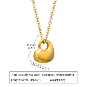 Kalung Rantai Urn untuk Abu Jenazah, Berbagai Warna, Liontin Hati, Baja Anti Karat, Perhiasan Kenangan Kremasi untuk Pria Wanita - Product Image 2
