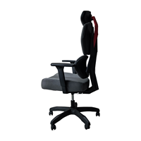 Chaise de gaming ergonomique haut de gamme avec dossier en maille, soutien lombaire réglable, accoudoirs réglables, idéale pour le bureau à domicile et les longues sessions assises